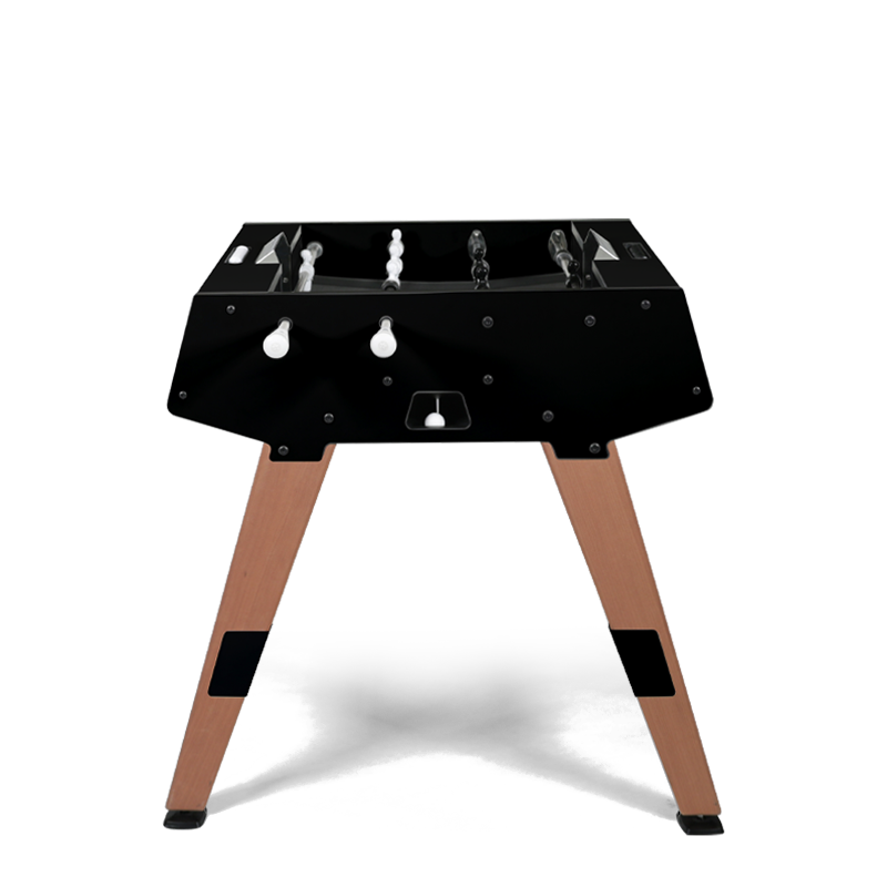 Origin Duo Outdoor football table in black with white handles