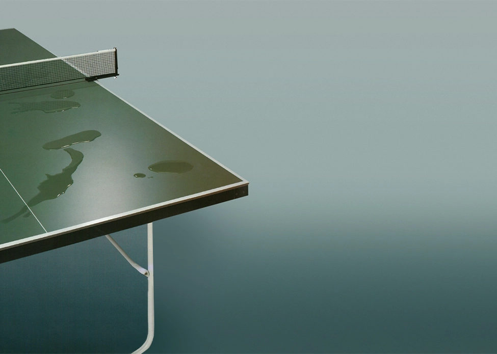 Catalogue de 1988 avec le lancement des premières tables de ping-pong outdoor