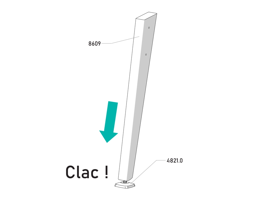 Schéma d'assemblage de l'étape 10